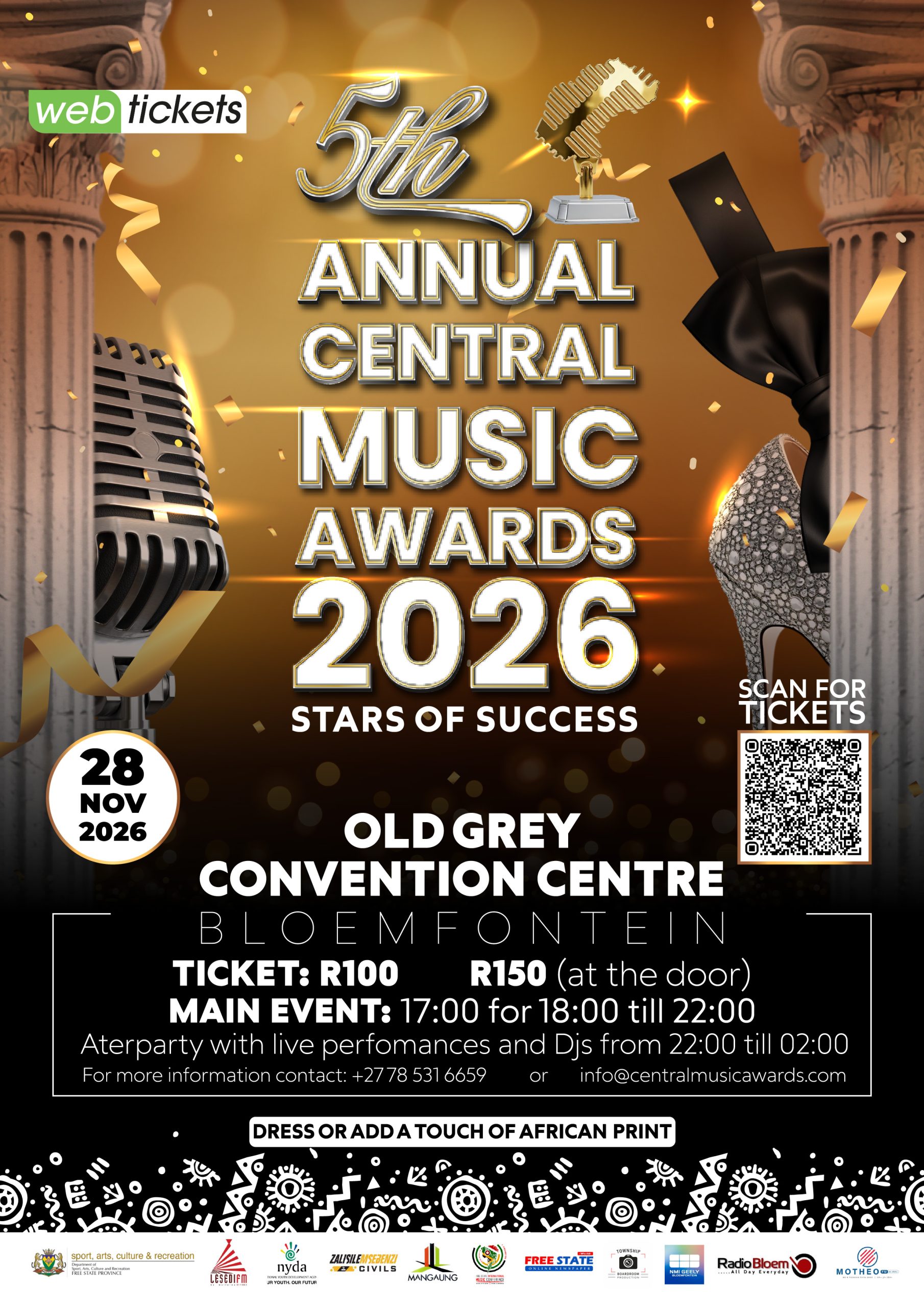 Annual Central Music Awards 2026 poster